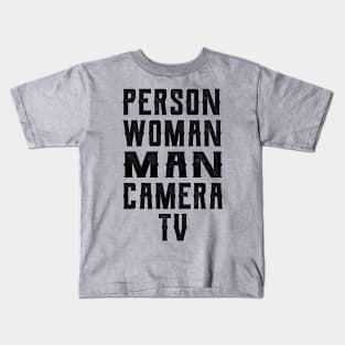 Person Woman Man Camera Tv mask Kids T-Shirt